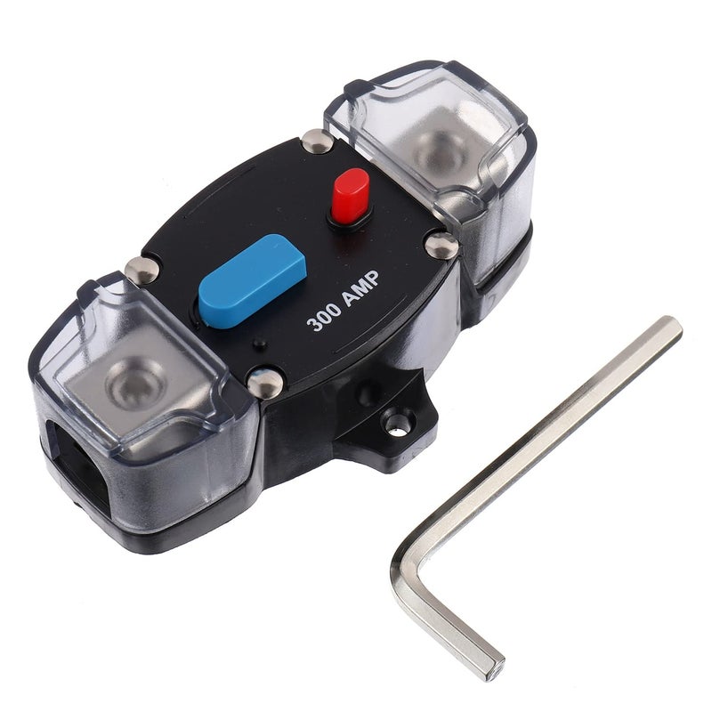 EPLZON 300A 12-48 Volt DC Self Recovery Circuit Breaker with Manual Reset Button for Automotive Rv Marine Boat (300Amp) - Image 1